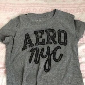 Grey, medium, tight Aéropostale t shirt